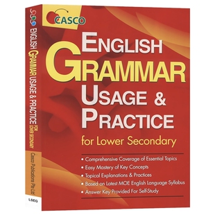 Casco English Grammar Usage & Practice For Lower Secondary新加坡英 初中英语语法用法与练习 英文原版进口图书