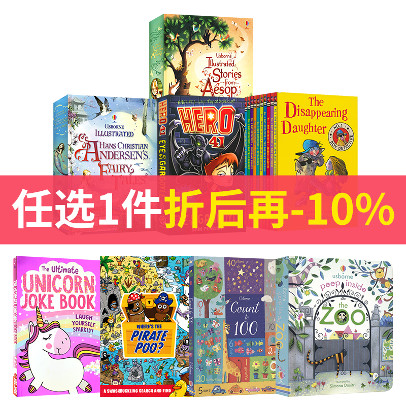 1件9折  启蒙认知 英文原版图书 桥梁书 章节小说 益智活动 分级读物 笑话书 青少年课外读物 安徒生童话 侦探故事