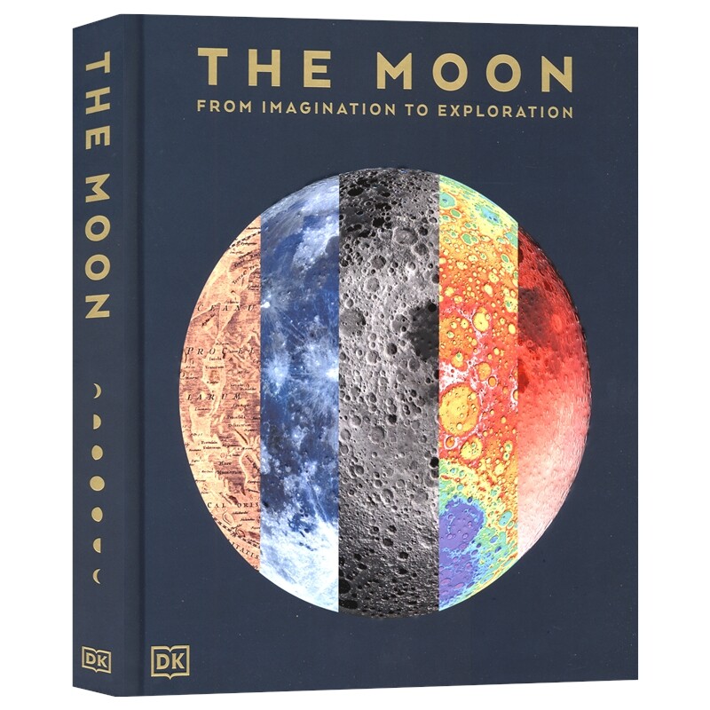 【自营】DK The Moon Book 月球之书 天文学观测 经典收藏本 月球的相位 运行轨迹 全彩插图 少儿科普课外读物  9-12岁 英文原版