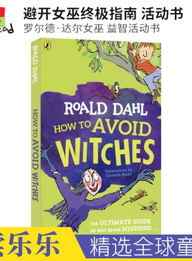 Roald Dahl Willy Wonka's Everlasting Book of Fun How To Avoid Witches 罗尔德活动书 查理和巧克力工厂 女巫 英文原版进口书
