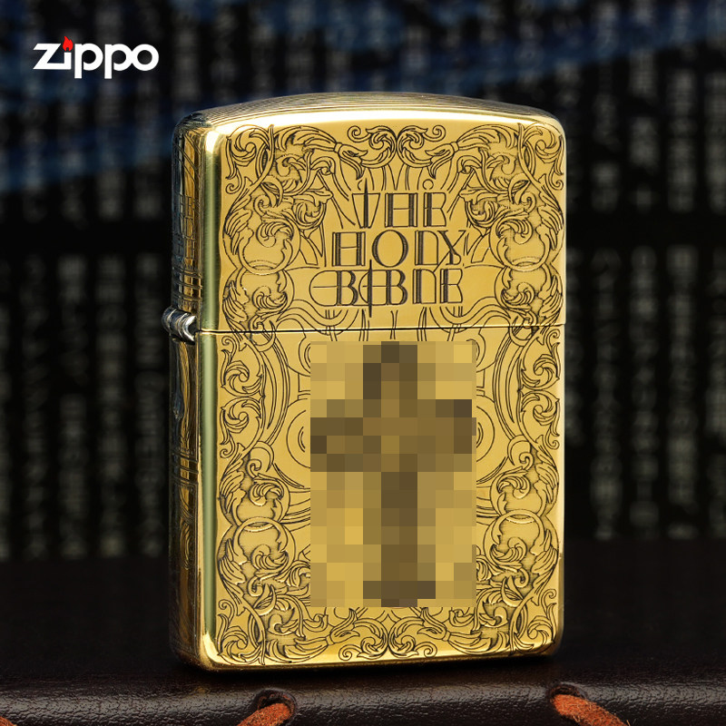 zippo正版浮雕十字典藏男送礼
