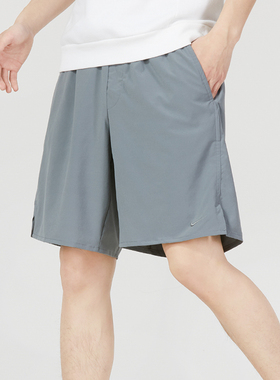 耐克新款灰色短裤透气男裤薄款五分裤运动裤宽松休闲裤DV9331