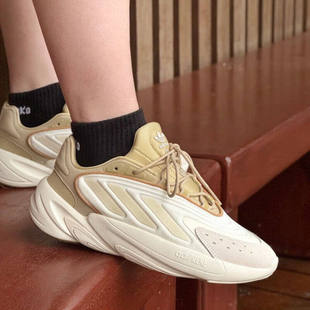 阿迪达斯三叶草跑步鞋男女鞋运动鞋OZELIA老爹鞋轻便休闲鞋JS3032