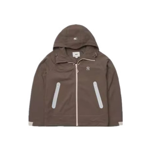 3AWJB0454 MLB 男女情侣防风潮流撞色明线户外连帽外套