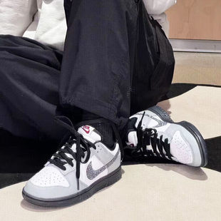 NIKE耐克休闲鞋女鞋运动鞋Dunk Low复古低帮轻便板鞋HQ3462-191