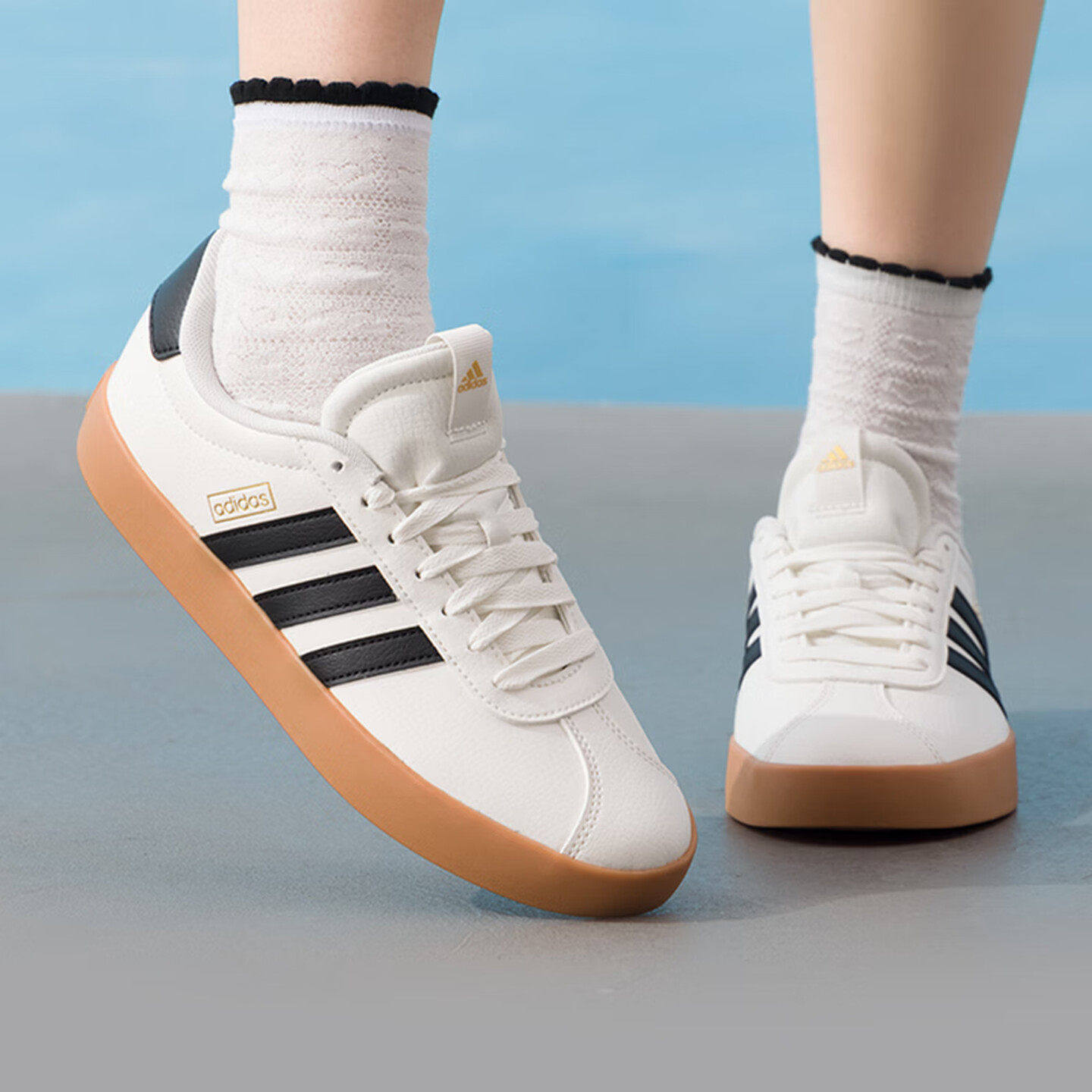 阿迪达斯小白鞋男女鞋VL COURT 3.0运动板鞋低帮休闲鞋IH6574