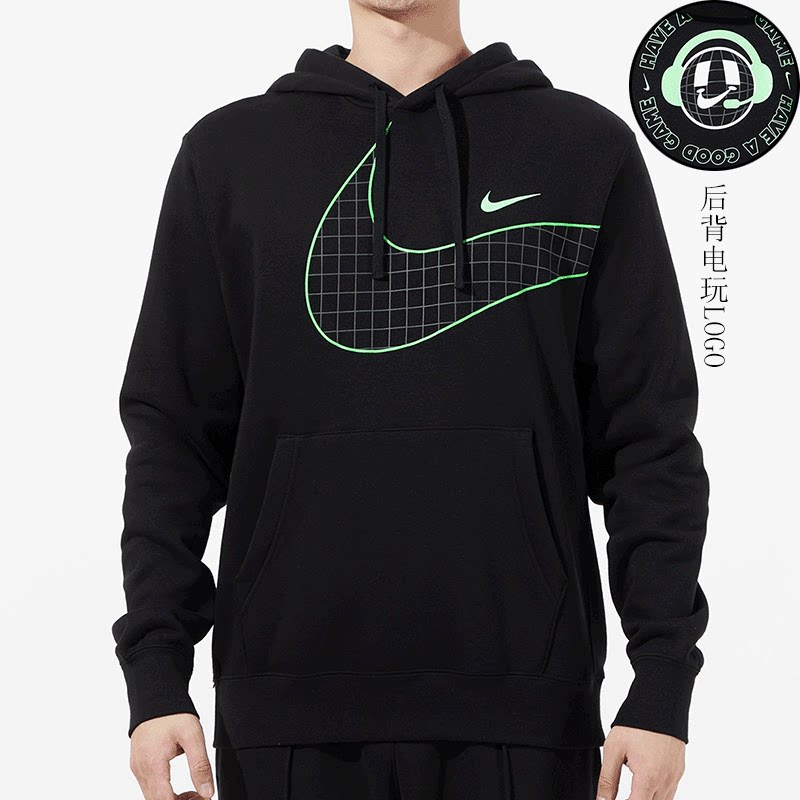 nike耐克大勾子电玩笑脸logo套头衫卫衣运动潮男子上衣do6936-010