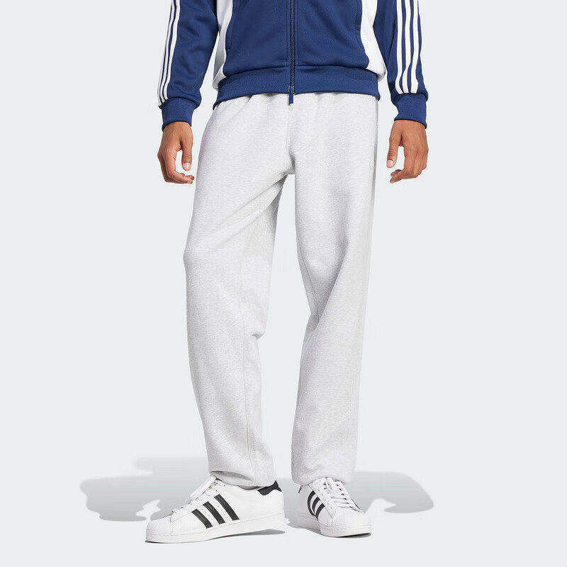 阿迪达斯运动裤男裤针织毛圈保暖时尚休闲长裤宽松卫裤JD3313