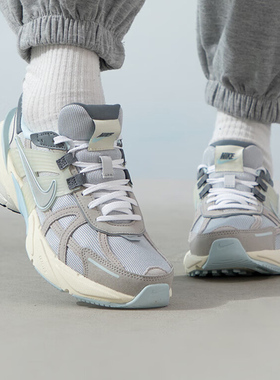 Nike耐克女鞋夏季V2K RUN白灰蓝低帮复古厚底老爹鞋跑步鞋FZ3596