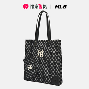 男女经典 MLB 50BKS 老花托特包NY21休闲大容量挎包3AORL031N