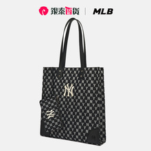 男女经典 MLB 50BKS 老花托特包NY21休闲大容量挎包3AORL031N