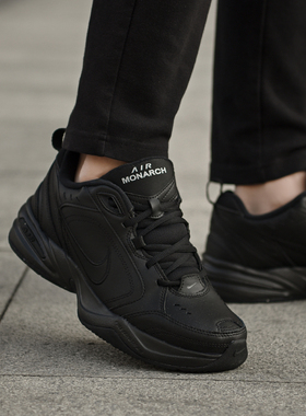 Nike耐克男鞋Air Monarch IV M2K纯黑老爹鞋复古休闲鞋415445-001