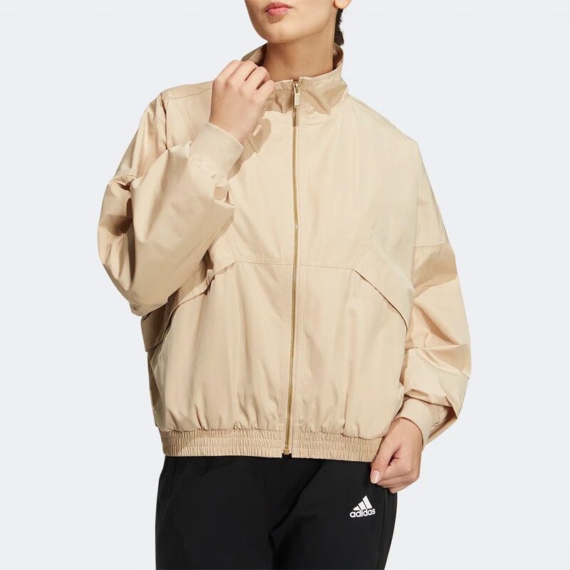 Adidas阿迪达斯官方旗舰女装运动外套宽松休闲立领夹克HZ7038