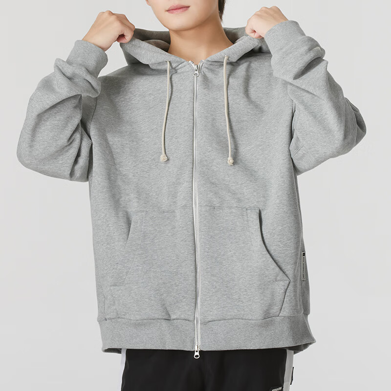 灰色连帽外套男Nike耐克运