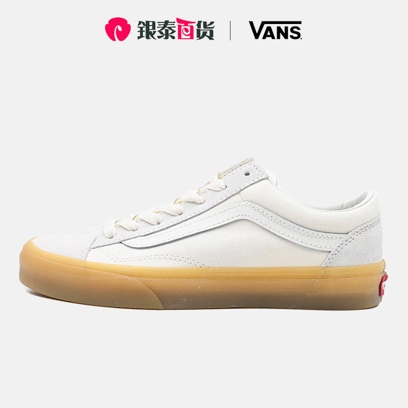 vans范斯夏style 36男女米白生胶底复古低帮休闲板鞋 vn0a54f6a9e