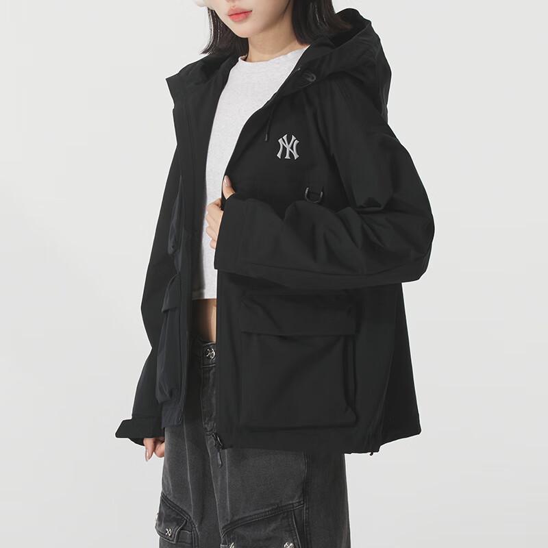 MLB 男装女装梭织夹克情侣款时尚户外跑步训练休闲外套3AWJB0554