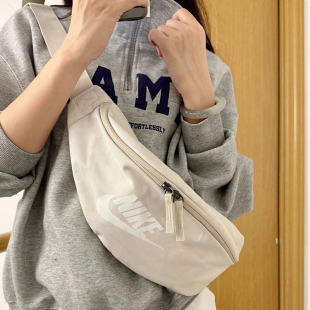 耐克斜跨腰包男女单肩斜挎运动户外休闲大容量小胸包 DB0490