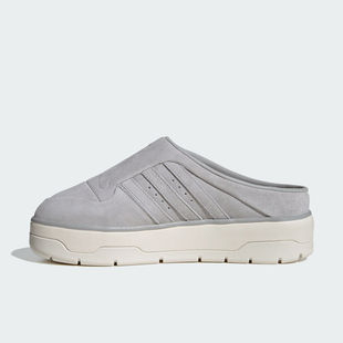 Adidas阿迪达斯三叶草女士休闲经典复古厚底穆勒鞋拖鞋JH9609