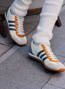 Adidas阿迪达斯男女同款经典日常休闲鞋轻便T头鞋德训鞋JS1034