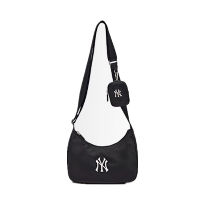 MLB 男女情侣时尚大LOGO可调节斜挎包附零钱包 3ACRB045N YT