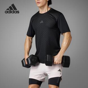 Adidas/阿迪达斯官方正品POWER TEE男士健身短袖圆领T恤IN5622