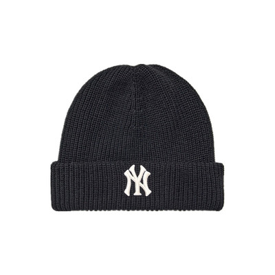 MLB 男女款经典刺绣毛线帽针织帽 3ABNBM256 YT