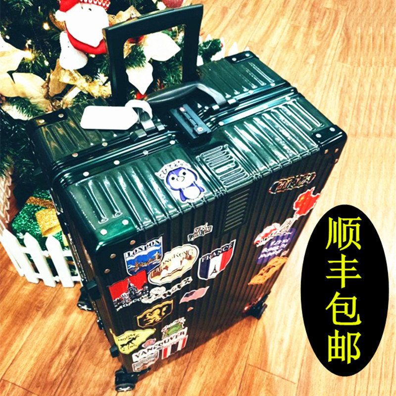 right angle Aluminum frame Draw bar box Universal wheel 26 brand trunk 24 student password suitcase 28 inchin the Leather/Lady bags/Men's bag, Suitcase  category - from Buy2taobao.com to provide professional Taobao agent buy service
