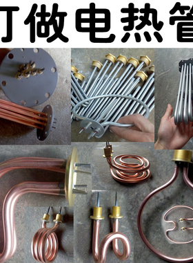定做电发热管热水器水箱工业烧烤110v220v380v铁干烧加热管不锈钢