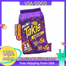 Пыхтел питание 美国直邮barcel mini takis fuego酸辣玉米片休闲零食35g*25包