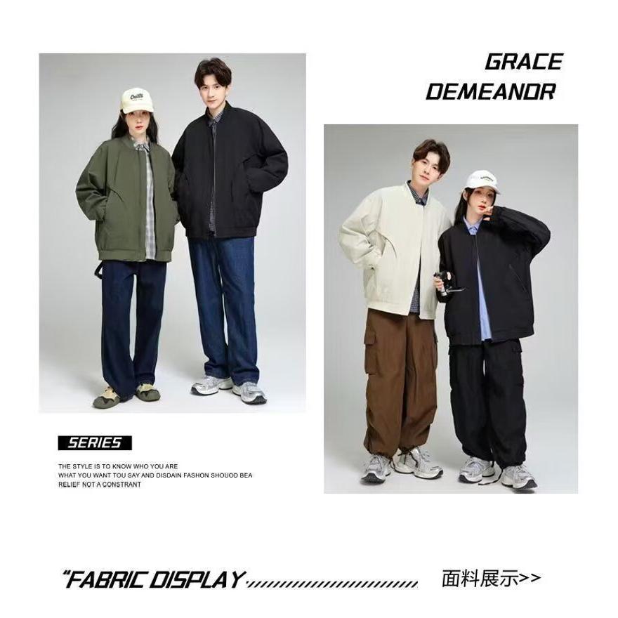 春秋棒球服2025新款男潮牌美式工装飞行夹克外套男百搭高级感痞帅