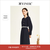 简约商务 YINER音儿专选女装 冬季 长袖 连衣裙