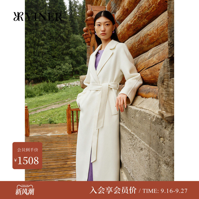 音儿女装冬季绵羊毛山羊绒呢大衣图片