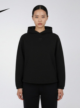 NIKE耐克针织套头连帽衫春夏新款运动休闲叠搭刺绣卫衣IF4931-010