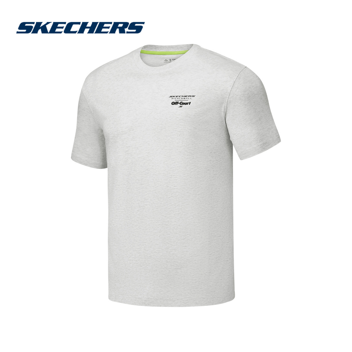Skechers斯凯奇25夏简约运动休闲针织男短袖T恤衫 P225M025/0248