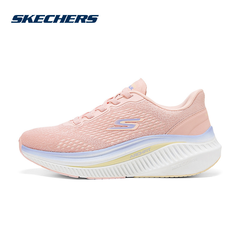 Skechers斯凯奇2025春季女鞋透气轻便绑带运动休闲鞋 125581-LTPK