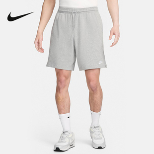 FQ4361 Nike耐克短裤 灰色刺绣透气宽松运动五分裤 子夏新款 063 男裤