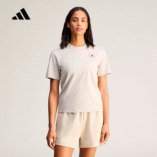 adidas阿迪达斯SMC运动健身短款半截袖2026夏女短袖T恤 JZ0691