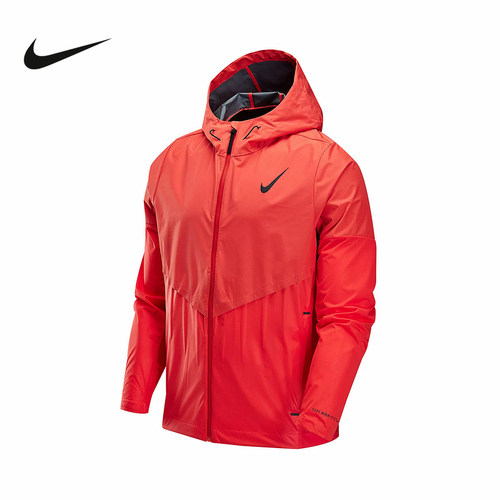 Nike耐克AEROSWIFT STORM-FIT男防风拒水跑步夹克红色FZ9040-696