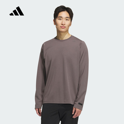 adidas阿迪达斯武宗系列商务通勤舒适上衣2025冬男长袖T恤 KB5106