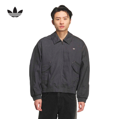 adidas阿迪达斯三叶草飞行员夹克2026春男多口袋梭织外套 KR5051