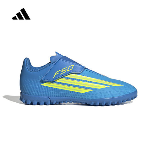 adidas阿迪达斯鞋男童F50 CLUB VEL TF硬地碎钉魔术贴球鞋 JS1486