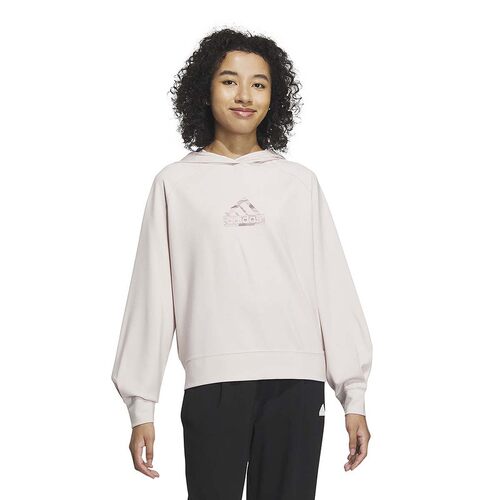 Adidas阿迪达斯春秋女宽松简约纯色连帽卫衣舒适套头衫IM8825