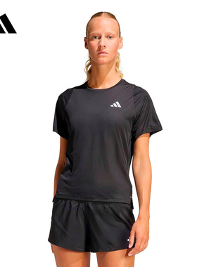 adidas阿迪达斯ADI365BREEZE速干跑步半截袖26春女短袖T恤 JZ2224