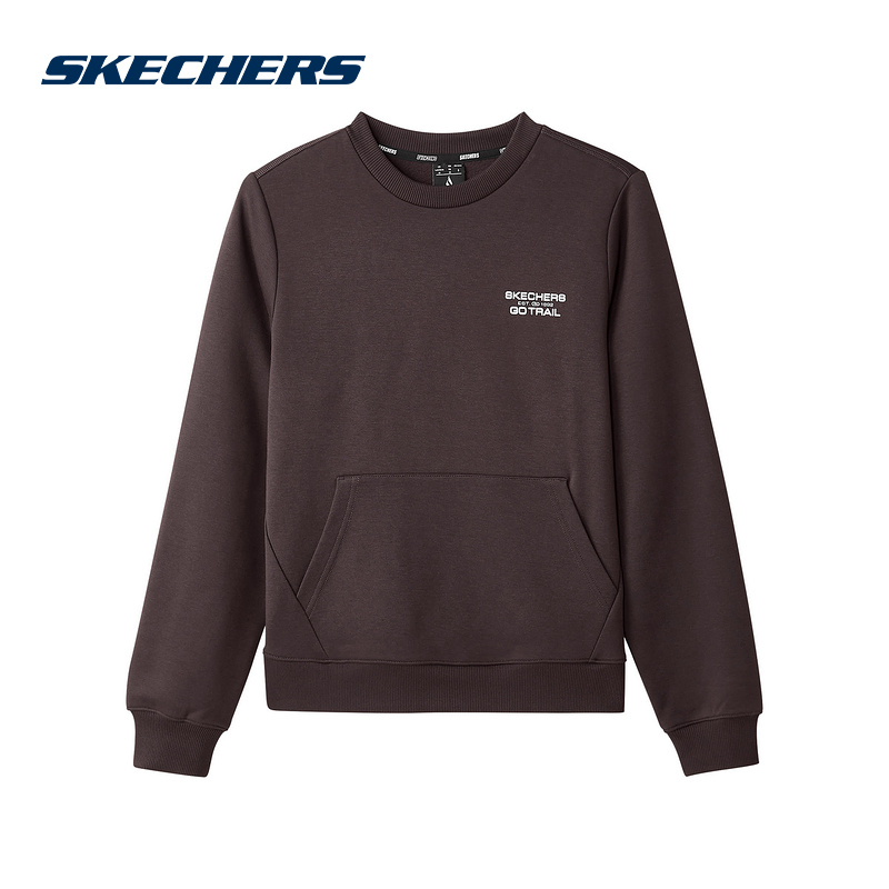 Skechers斯凯奇冬女款套头衫翻领针织套头卫衣 L424W008-04AV