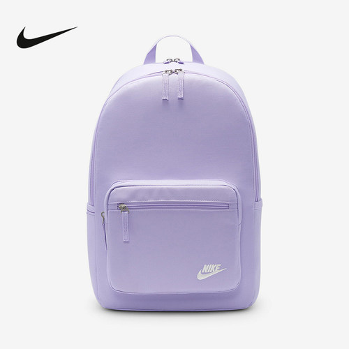 NIKE耐克男女包秋新款休闲运动包紫色书包通勤双肩背包DB3300-515