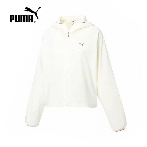 PUMA彪马运动健身连帽衫新款夹克2026夏女弹力梭织外套 528890-87