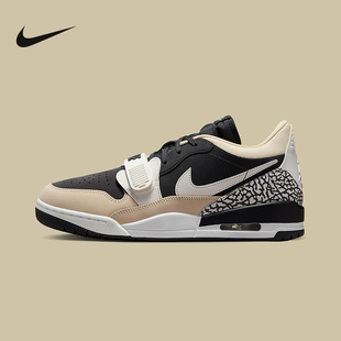 Jordan耐克男鞋AJ312黑白棕爆裂纹复古休闲板鞋篮球鞋CD7069-020