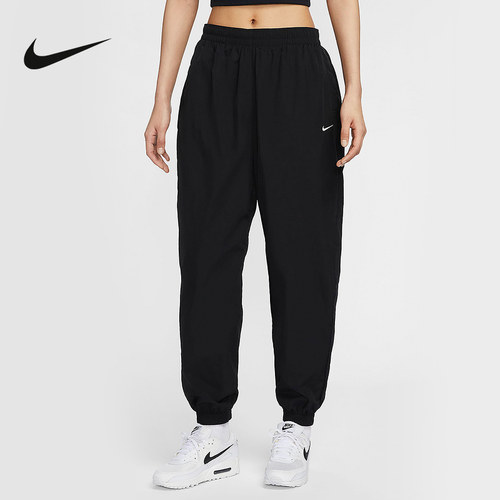 Nike耐克女裤春新款宽松运动休闲梭织速干束脚收口长裤FV7669-010