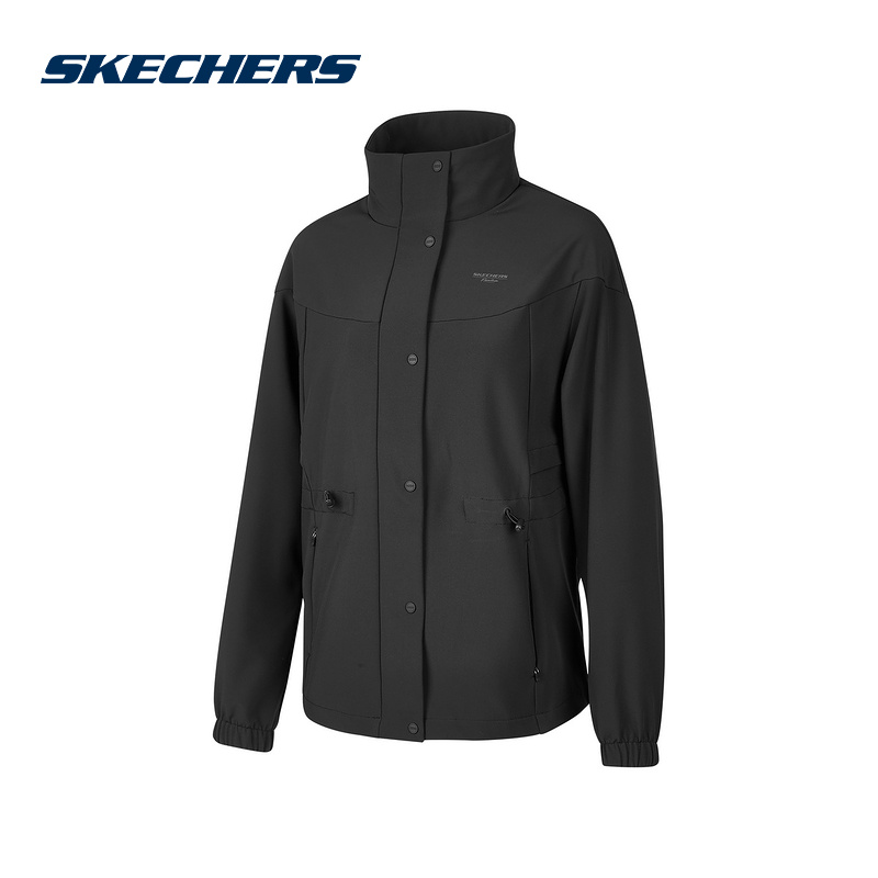 SKECHERS斯凯奇冬季女款运动休闲上衣梭织外套 P324W046-03B6