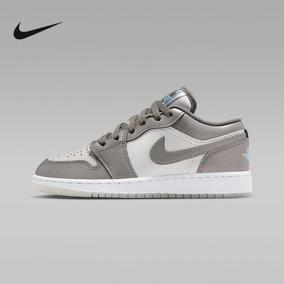 Nike耐克大童男女鞋2025冬季新款AJ JORDAN 1低帮板鞋HV4398-014